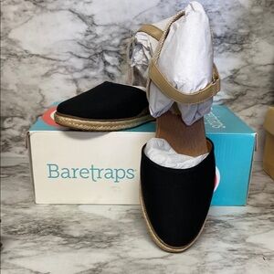 Baretraps Women's Black Espadrille Sandals